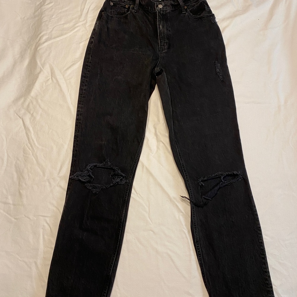 Abercrombie & Fitch 90s Ultra High Rise Straight Jeans - Picture 4 of 15